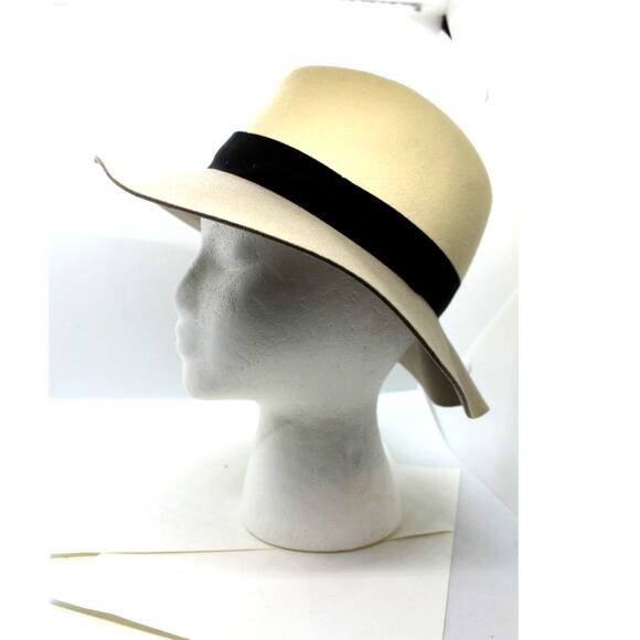 Rag & Bone 100% Wool Two Tone Fedora Hat sz S - Picture 1 of 5